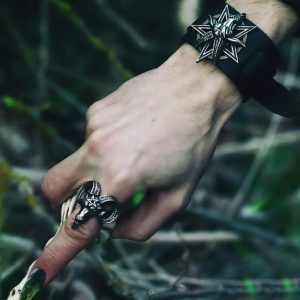 marque moins cher ALCHEMY GOTHIC Bague ‘Baphomet’ 12