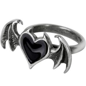 prix abordable ALCHEMY GOTHIC Bague ‘Blacksoul’ 7