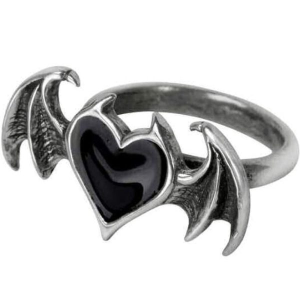 prix abordable ALCHEMY GOTHIC Bague ‘Blacksoul’ 3