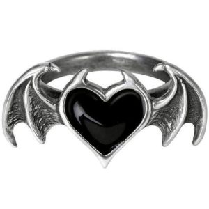 prix abordable ALCHEMY GOTHIC Bague ‘Blacksoul’ 9