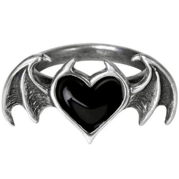 prix abordable ALCHEMY GOTHIC Bague ‘Blacksoul’ 4