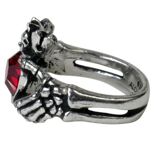 soldes en ligne ALCHEMY GOTHIC Bague ‘Claddagh By Night’ 10