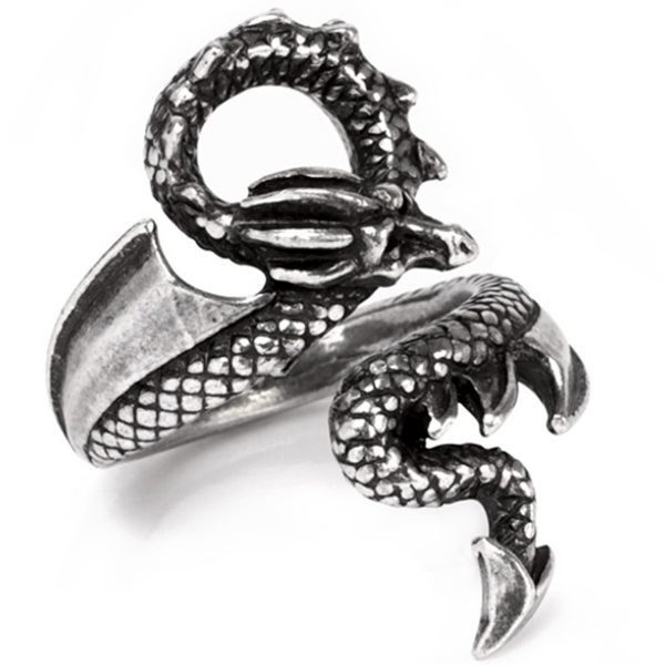 ALCHEMY GOTHIC Bague ‘Dragons Lure’ à prix imbattables 3