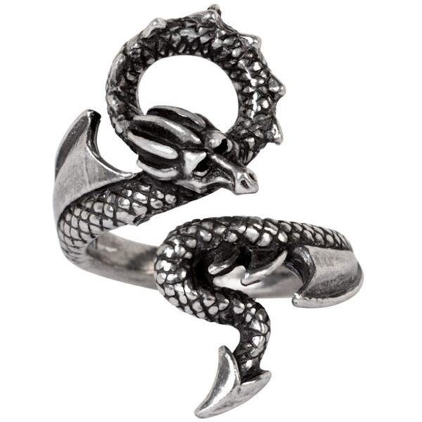 ALCHEMY GOTHIC Bague ‘Dragons Lure’ à prix imbattables 1