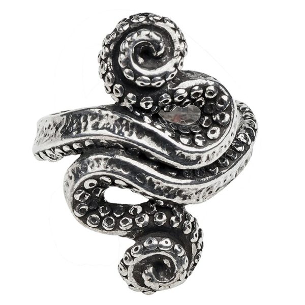 ALCHEMY GOTHIC Bague ‘Kraken’ le grand escompte 1