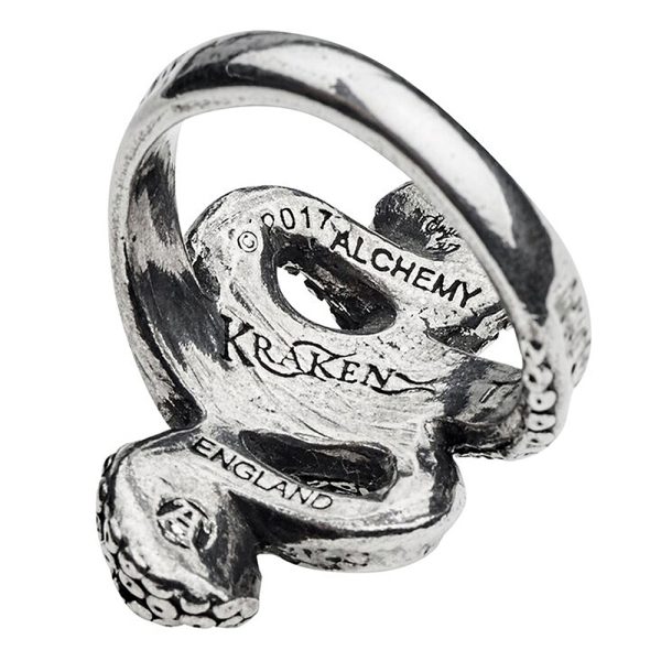 ALCHEMY GOTHIC Bague ‘Kraken’ le grand escompte 5