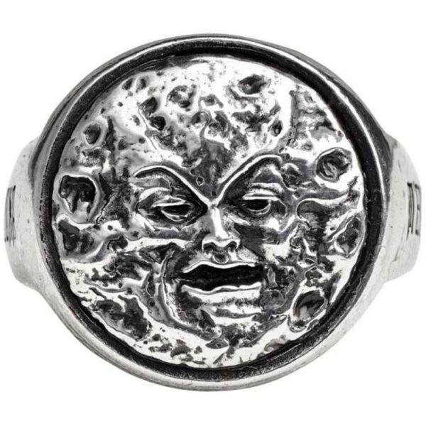 ALCHEMY GOTHIC Bague ‘M’era Luna – Man On The Moon’ magasins pas chers 1