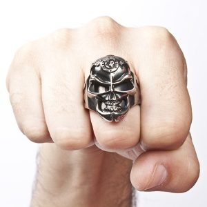 nouvelle saison Bague New Rock ‘Skull Ring’ 15