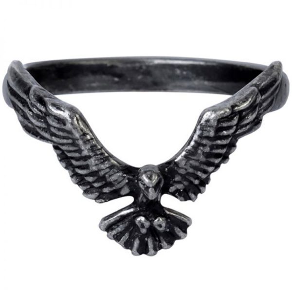 ALCHEMY GOTHIC Bague ‘Ravenette’ meilleure qualité 1