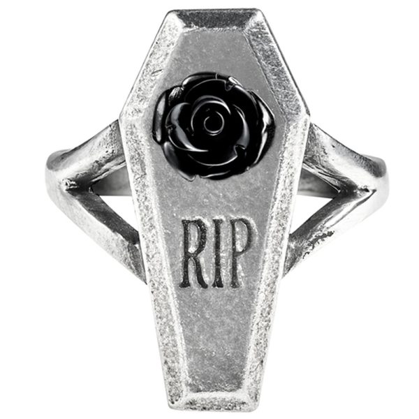 ALCHEMY GOTHIC Bague ‘RIP Rose’ achat pas cher 1