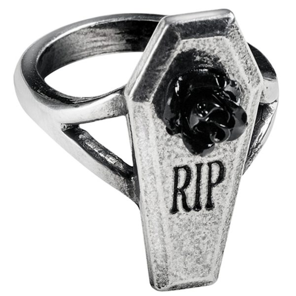 ALCHEMY GOTHIC Bague ‘RIP Rose’ achat pas cher 3