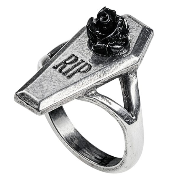 ALCHEMY GOTHIC Bague ‘RIP Rose’ achat pas cher 4