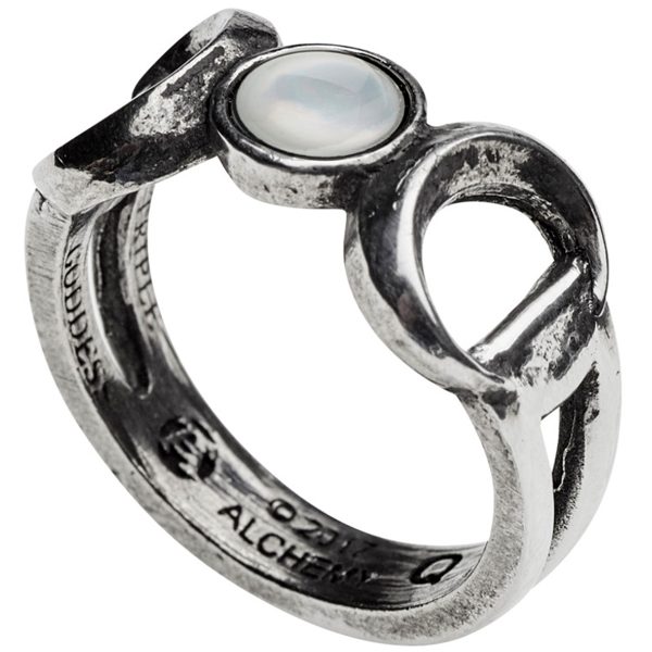 achetez ALCHEMY GOTHIC Bague ‘Triple Goddess’ 3