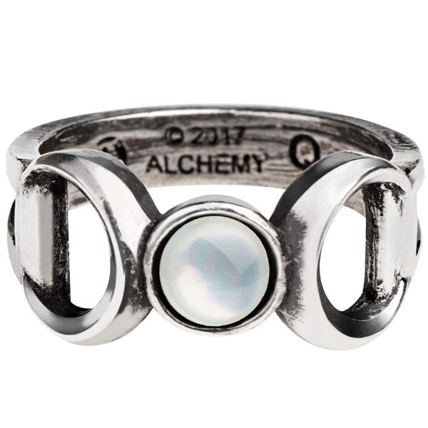 achetez ALCHEMY GOTHIC Bague ‘Triple Goddess’ 1