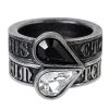 Meilleur Prix ALCHEMY GOTHIC Bague ‘Twin Heart Promise’ 20