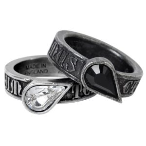 Meilleur Prix ALCHEMY GOTHIC Bague ‘Twin Heart Promise’ 7