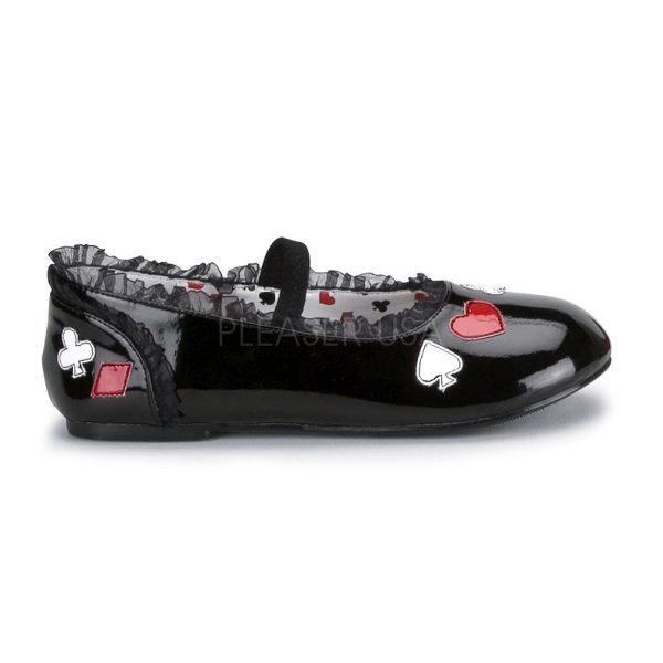 magasin en ligne Funtasma Ballerines ‘Alice’ Noires Vernies Pour Enfants 1