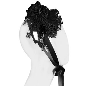 Pyon Pyon Bandeau Gothic Lolita ‘Black Fairy’ Noir outlet soldes 28