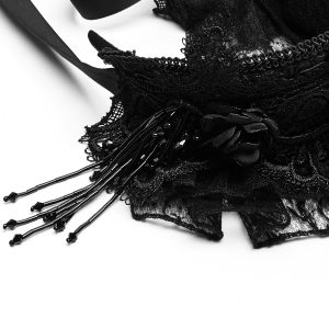 Pyon Pyon Bandeau Gothic Lolita ‘Black Fairy’ Noir outlet soldes 32