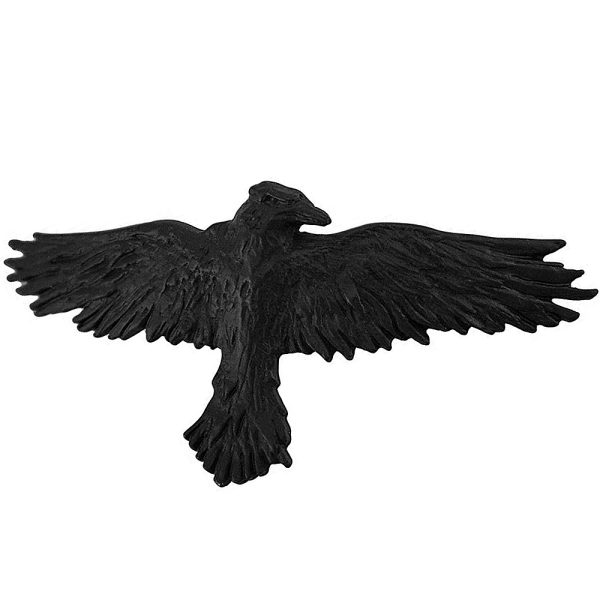 haute qualité ALCHEMY GOTHIC Barrette à Cheveux ‘Black Raven’ 1