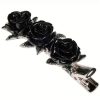 qualité supérieure ALCHEMY GOTHIC Barrette à Cheveux ‘Wild Black Rose’ 11