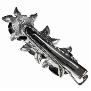 qualité supérieure ALCHEMY GOTHIC Barrette à Cheveux ‘Wild Black Rose’ 8