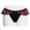 vente à bas prix DEVIL FASHION Bas De Bikini ‘Scotish’ Noir Et Tartan Rouge 44