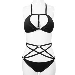 DEVIL FASHION Bikini ‘Arachne’ Noir luxe soldes 39