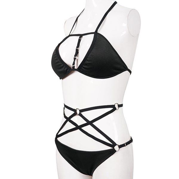 DEVIL FASHION Bikini ‘Arachne’ Noir luxe soldes 14