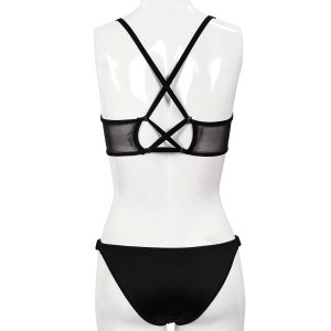 en solde DEVIL FASHION Bikini ‘Bat Shaped’ Noir 46