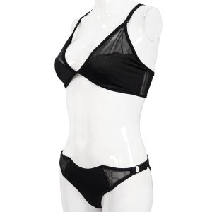 en solde DEVIL FASHION Bikini ‘Bat Shaped’ Noir 48