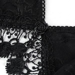 prix abordable DEVIL FASHION Bikini ‘Gothic Tassel’ Noir 56