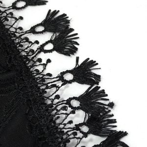 prix abordable DEVIL FASHION Bikini ‘Gothic Tassel’ Noir 60