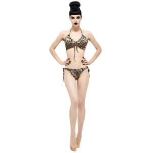 DEVIL FASHION Bikini Léopard Beige prix pas cher 35