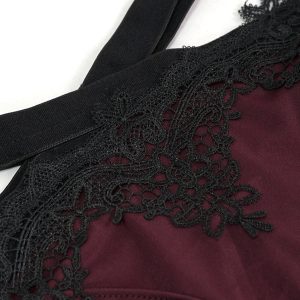 france DEVIL FASHION Bikini ‘Narcissa’ Bordeaux Et Noir 54