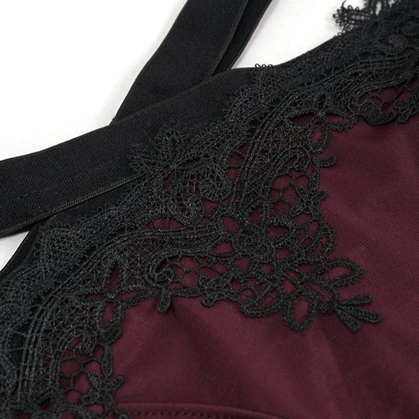 france DEVIL FASHION Bikini ‘Narcissa’ Bordeaux Et Noir 18