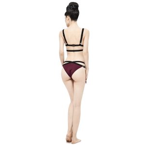 france DEVIL FASHION Bikini ‘Narcissa’ Bordeaux Et Noir 38