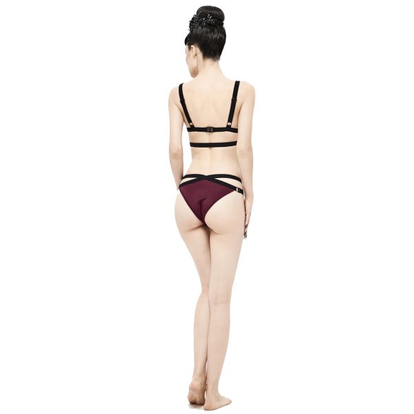 france DEVIL FASHION Bikini ‘Narcissa’ Bordeaux Et Noir 10