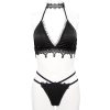 DEVIL FASHION Bikini ‘Narcissa’ Noir Avec Tour De Cou En Dentelle site officiel 56