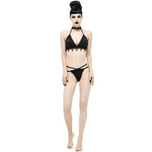 DEVIL FASHION Bikini ‘Narcissa’ Noir Avec Tour De Cou En Dentelle site officiel 37