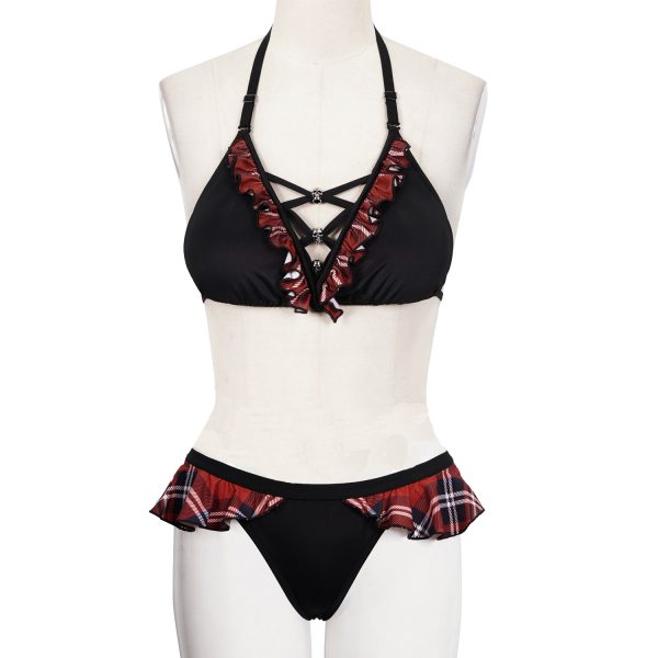 DEVIL FASHION Bikini ‘Scotish’ Noir Officielle 1