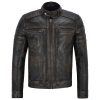 NEW ROCK Blouson En Cuir Vieilli Pour Hommes magasins pas chers 52