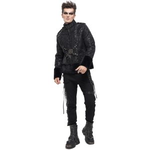 comparez les prix DEVIL FASHION Blouson ‘Jarlan’ En Simili Cuir Noir 42