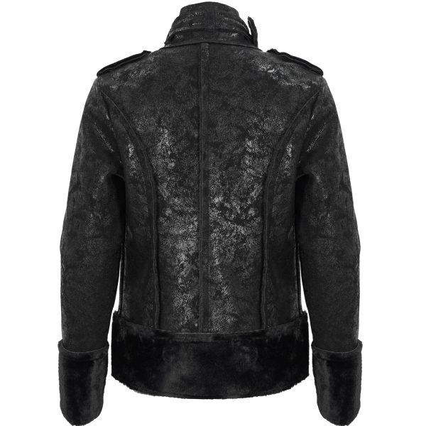 comparez les prix DEVIL FASHION Blouson ‘Jarlan’ En Simili Cuir Noir 16