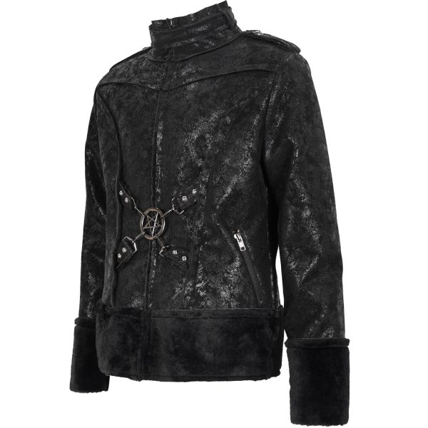 comparez les prix DEVIL FASHION Blouson ‘Jarlan’ En Simili Cuir Noir 17