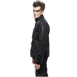 comparez les prix DEVIL FASHION Blouson ‘Jarlan’ En Simili Cuir Noir 30