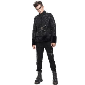 comparez les prix DEVIL FASHION Blouson ‘Jarlan’ En Simili Cuir Noir 34