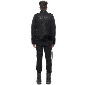 comparez les prix DEVIL FASHION Blouson ‘Jarlan’ En Simili Cuir Noir 36