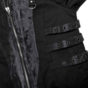 PUNK RAVE Blouson ‘Lycidas’ Noir Et Gris Nouvelle Collection 41