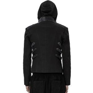 PUNK RAVE Blouson ‘Lycidas’ Noir Et Gris Nouvelle Collection 21